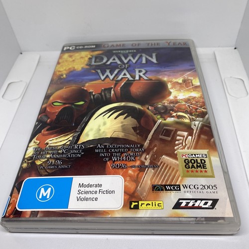 Warhammer 40k Dawn of War Game Of The Year And Dark Crusade PC Games Retro GC - Picture 2 of 24