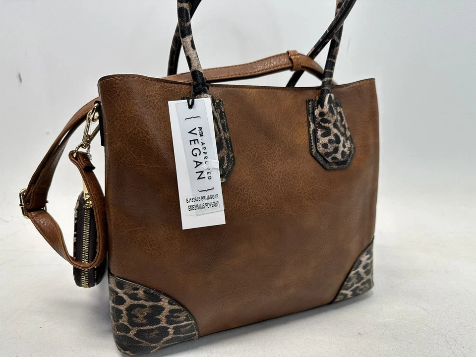 Emperia Bolso de Mano Bolso de Hombro con Cartera Cuero Vegano Correa Extraíble Ajustable Foto 3 de 4