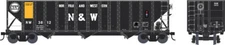 Bowser N&W "Wood Chip Loading" 100-Ton Hopper Cars (assorted #'s) RTR *FREE SHIP
