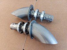 3 Fenderwell Turn Out Header Muffler Inserts Pair 3 Fenderwell Turn Out Header Muffler Inserts Pair