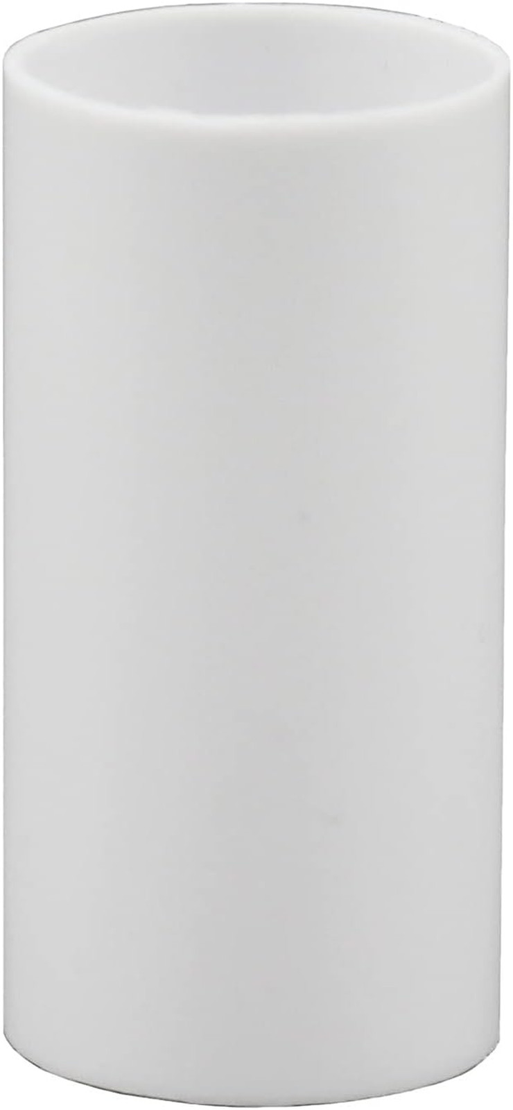 Creative Hobbies Set of 6, 3 Inch Tall White Plastic Candle Covers Sleeves Chand