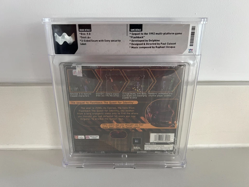 Fade to Black (PS1, Playstation 1) WATA 9.8 A+ Graded New Sealed CGC VGA RARE - Image 2 of 4