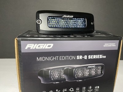 Rigid Industries Srq Series Flush Mount Diffused Led Light Pair  Midnight