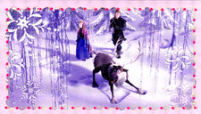 PANINI DISNEY FROZEN STICKER  100 GLITTER HARD TO FIND 