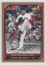2008 Bowman Gold Josh Beckett #80 2e0
