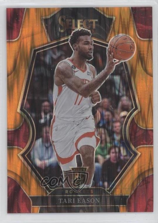 2022-23 Panini Select Premier Level Orange Flash Prizm Tari Eason #183 0q65