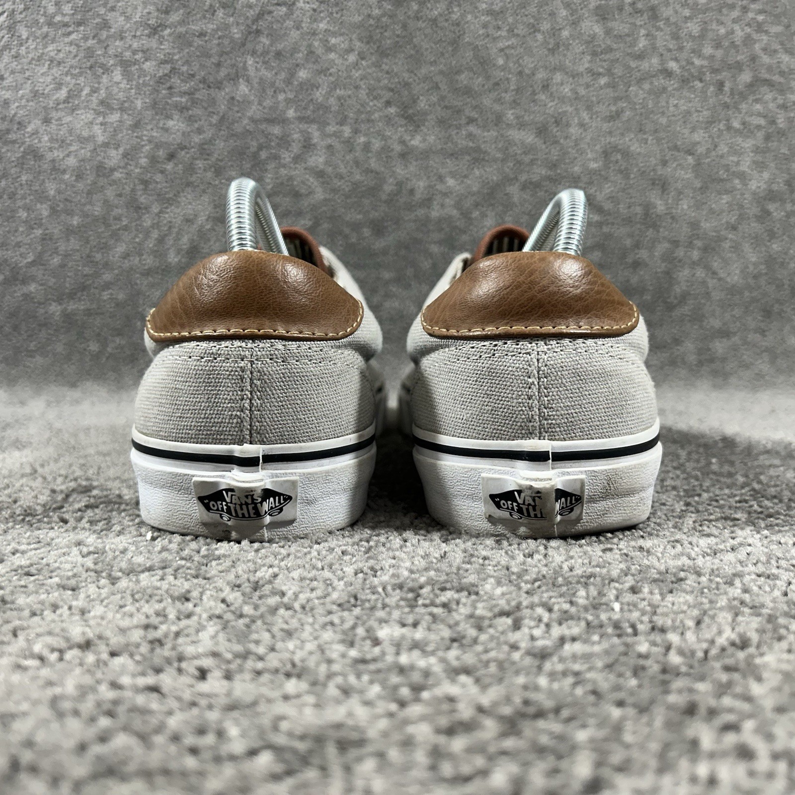 Vans Off The Wall ERA 59 C&L Mens Size 10.5 Gray Canvas Casual Skate Shoes Used thumbnail 6