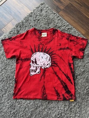 Gallery Dept Tie Dye Skull Tee | Red | Size Medium | Department Graphics