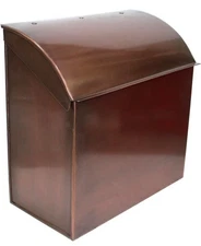 Baxter Extra Large Capacity Mailbox -  Antique Copper 12.4”x7.1”x11.8”