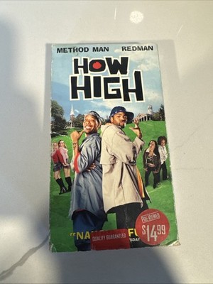 How High VHS Tape - 2002 Universal Method Man Redman Comedy Stoner Movie
