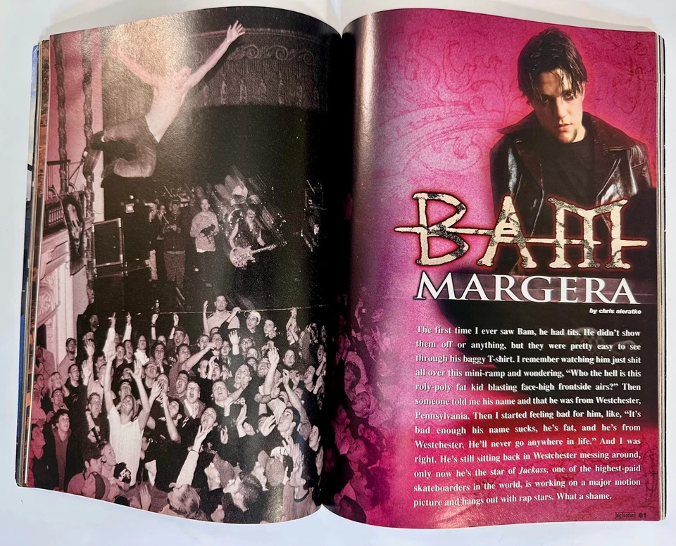 Big Brother Skateboarding Skate Magazine July 2001 Bam Margera cover - Issue 74 - Image 2 of 4