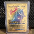 Gengar & Mimikyu GX TAG TEAM Pokemon TCG Gold Holo Card HP 240