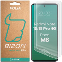 Bizon Film Hydrogel Front Duo Xiaomi Redmi Note 15 / 15 Pro 4G / Poco M8 5G [2 P