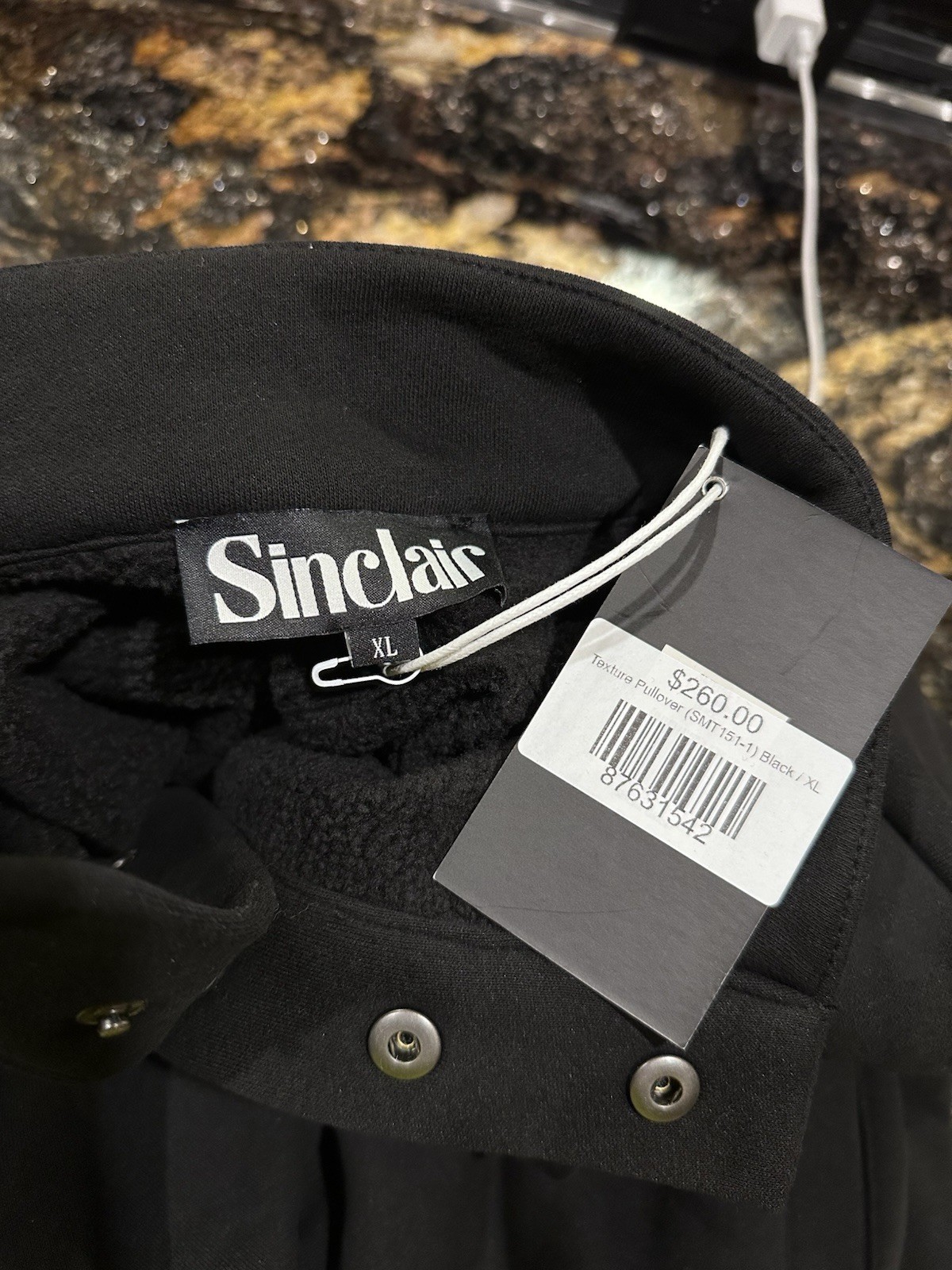 Sinclair Global “The Texture” Black Pullover Jack… - image 11