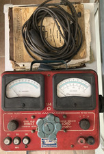 Vintage Sun Electric Vat-20 Volt Ampere Tester With Cables Manuals - Untested