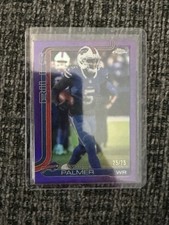 2025 Topps Chrome Football - Buffalo Bills Joshua Palmer Purple  /75