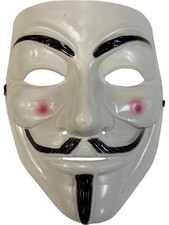 White Vendetta Anonymous Mask Costume Accessory