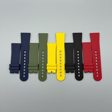 23mm FKM Rubber Watch Strap Band For Blancpain Fifty Fathoms 5000 5015 5054