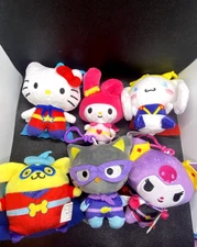 Hello Kitty & Friends Plush Keychains Danglers Series 3 Superheroes CHOOSE!