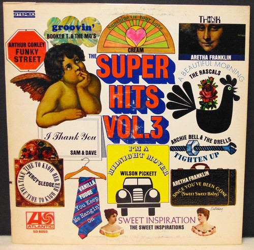 Various – The Super Hits, Vol. 3 - 1968 Atlantic Rock/Funk Compilation LP EX/VG+