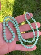 9ct gold jade necklace art deco 1920s 46.6 grams