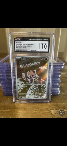 Swinub Art Rare CGC Gem Mint 10 Pokémon 2025 Battle Partners 106/100 Jp