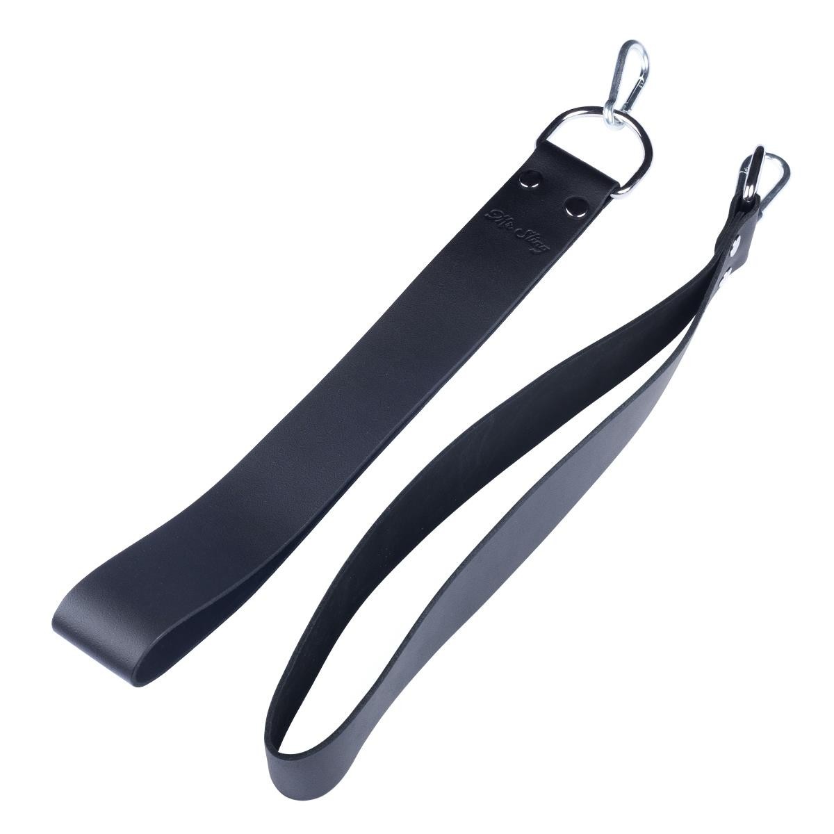 MR. SLING Leather Sling Loops, Black,Sex Swing Foot Straps