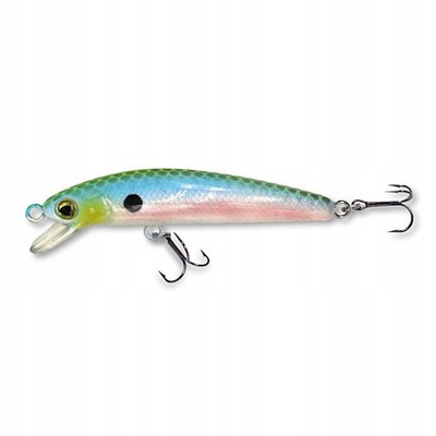 50mm 2,5g Wobbler, Grün Clown, 0-0,5m Tiefe, Angelköder