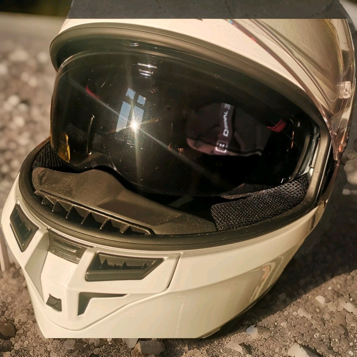 Full Face Helmet Shark D-SKWAL 3 BLANK White Azur - EM MOTO