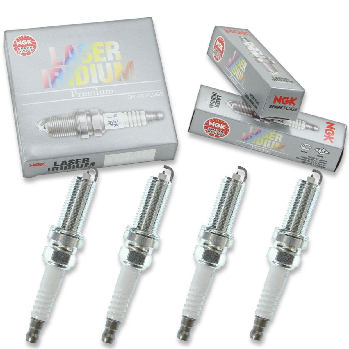 4 pcs NGK Laser Iridium Spark Plugs for 2012-2015 Toyota Prius Plug-In 1.8L vn
