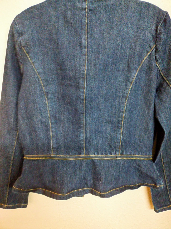 Chaqueta de mezclilla para mujer Nicky Minaj con cremallera talla XL Foto 2 de 4