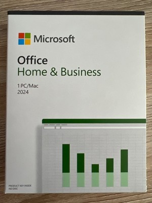 Microsoft Office Home & Business 2024 for PC or Mac One-Time Use Physical Code