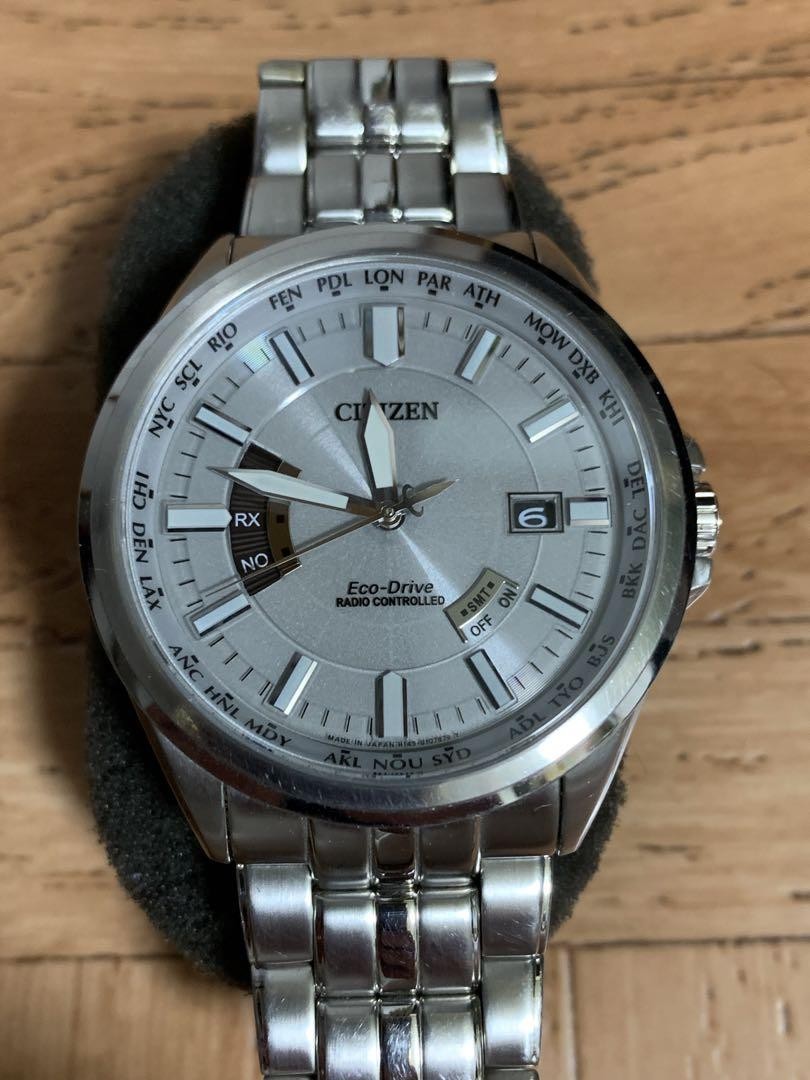 Citizen Eco-Drive Solar Watch Jh145-S073545 for Men - Stainless Steel