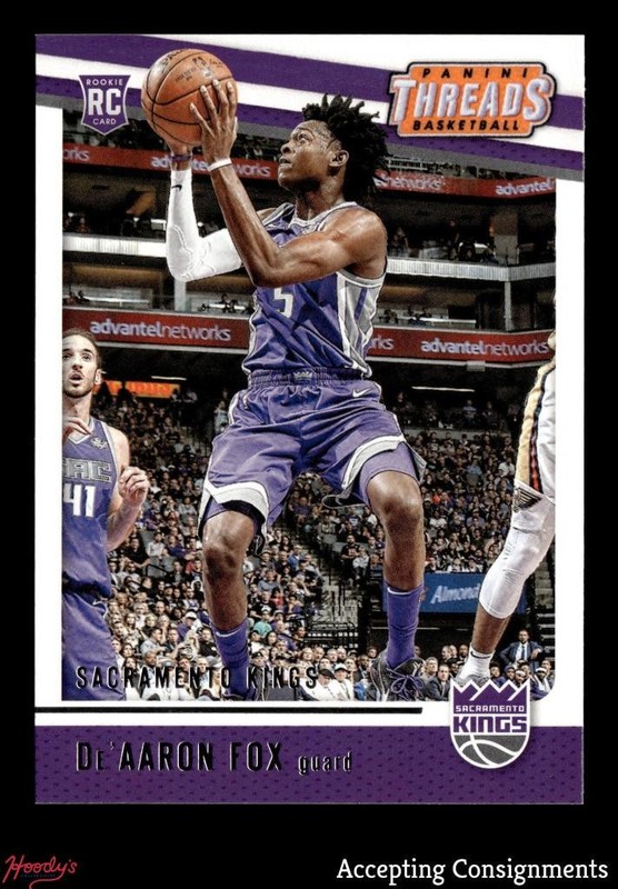 2017-18 Panini Threads #90 De'Aaron Fox Rookie RC KINGS