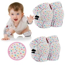 2 Pairs Baby Knee Pads Crawling Adjustable Toddler Protector Infant Girl Boy
