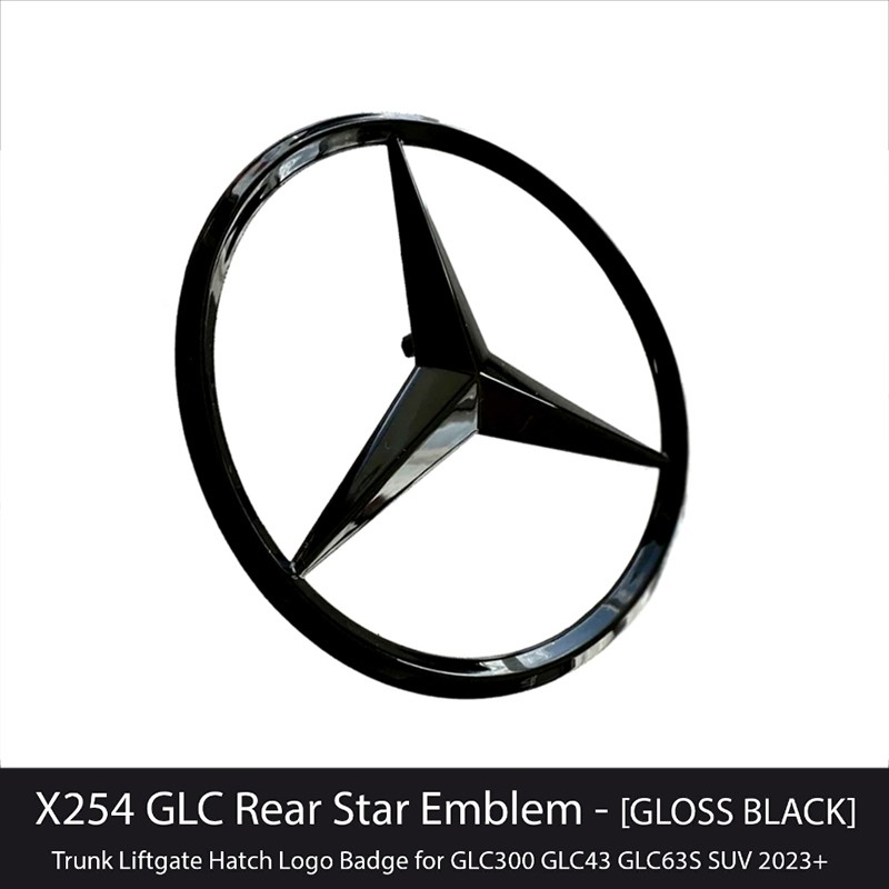 Mercedes Benz GLC X254 SUV Gloss Black Rear Star Badge 2023+ OE