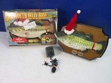 funzionante raro BIG BOUTH BILLY BASS XMAS canto PESCE RETRÒ vintage BOXED gemmy