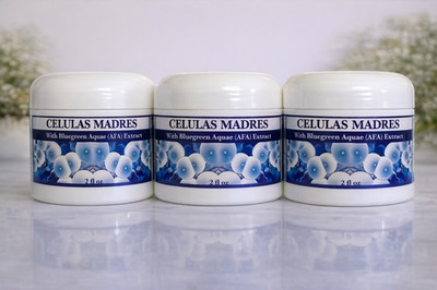 Celulas Madres Cream with Blue Green Algae (AFA)  Skin Care Cream 3 Jars