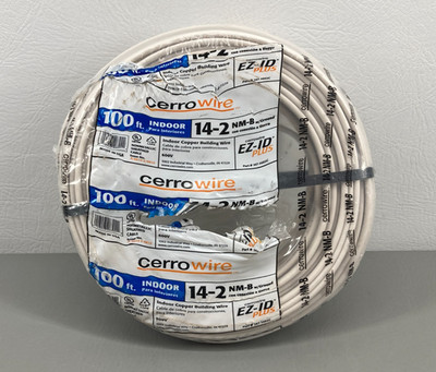 ROMEX Type Cerro Wire 14-2 NM-B w/ Ground 100ft Indoor Copper Building Wire New