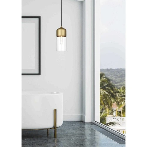 Living District LD2240SG Ashwell 1 Light 5 inch Satin Gold Pendant Ceiling Light - Picture 10 of 10