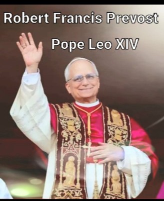 Papst Leo XIV. Robert Franziskus Prevost Kühlschrankmagnet laminierter Kunststoff 2,2 x 3,2 Zoll