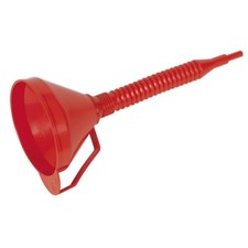 Sealey F16F Funnel With Flexible Spout And Filter Medium 160Mm