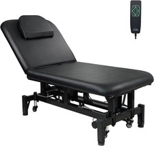 2-Motor Electric Massage Table, Heavy Duty 600 lbs Capacity, Adjustable Height