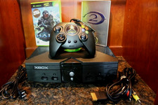 Microsoft Original Xbox Console w/Big Duke Controller Cords Bundle w/ Halo Games