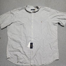 Polo Ralph Lauren Mens Big Tall 4XLT Plaid Printed Oxford Dress Shirt NWT 125