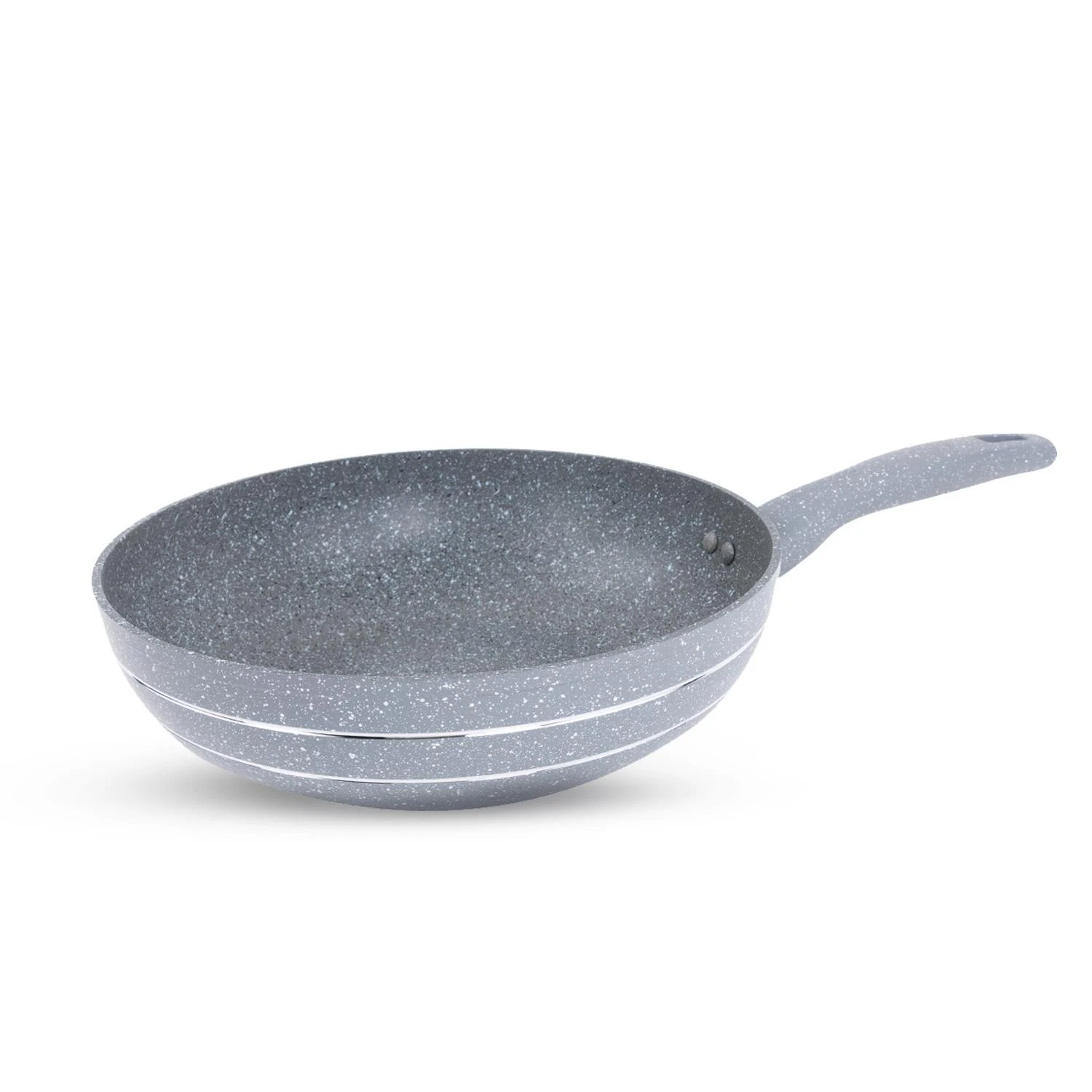 Royalford 26cm Non Stick Frying Pan Marble Coated Smart Deep Frypan