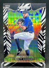 /99 Brett Kennedy 2019 Panini Prizm Zebra Prizm #215 Rookie San Diego Padres