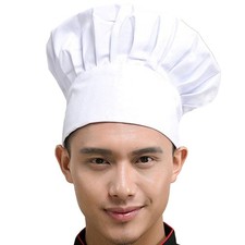 Chef Hat Adult Adjustable Elastic Baker Kitchen Cooking Chef Cap