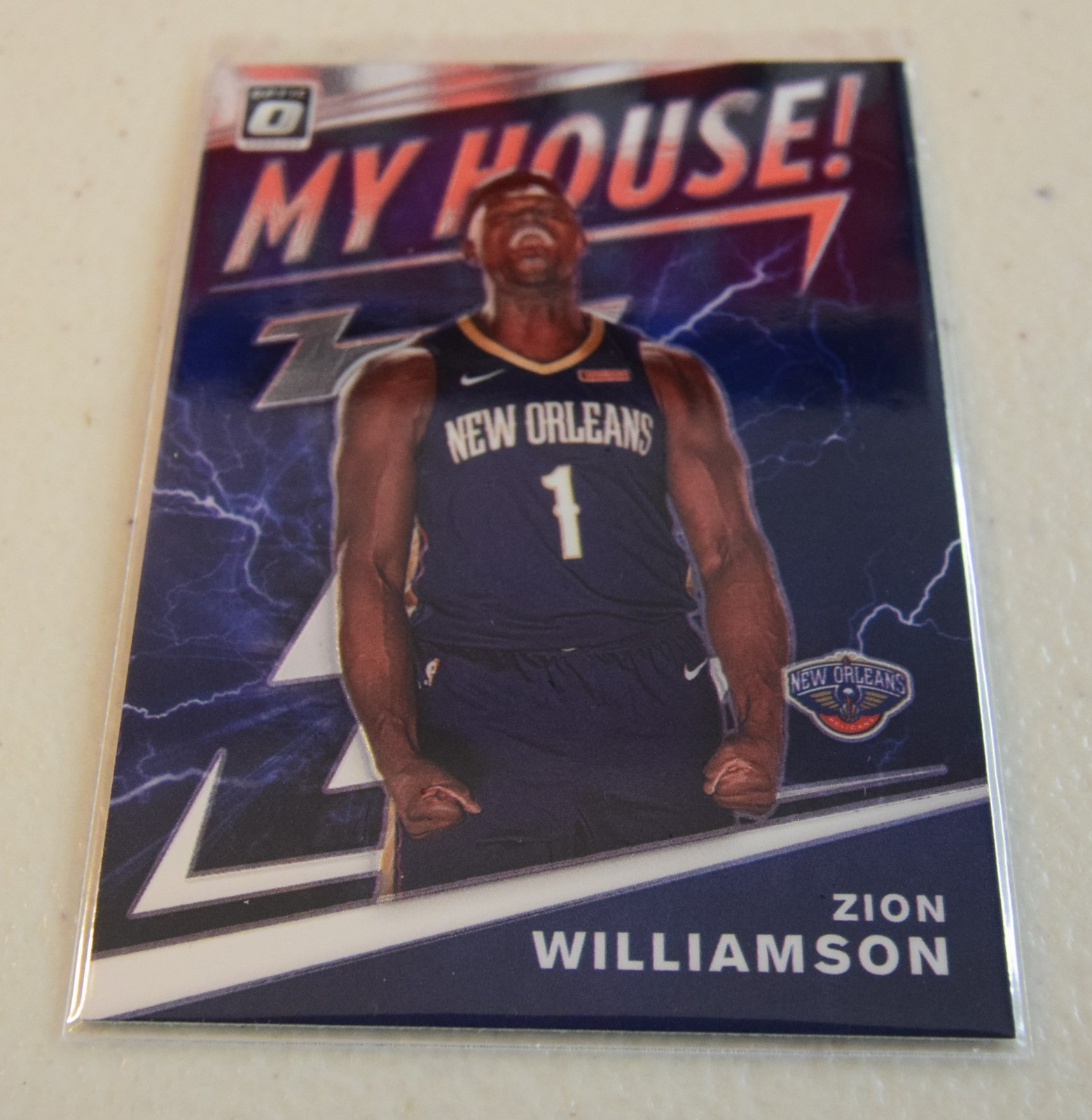 ZION WILLIAMSON 2019-20 DONRUSS OPTIC MY HOUSE!  #15 PELICANS