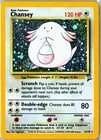 Vintage Pokemon Card - Chansey Base Set 2 3/130 2000 Rare Holo Moderately Played